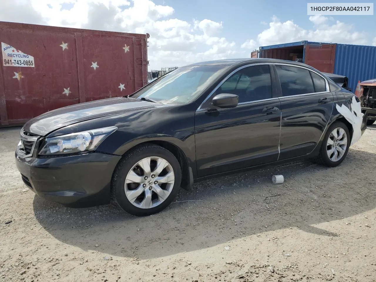 1HGCP2F80AA042117 2010 Honda Accord Exl