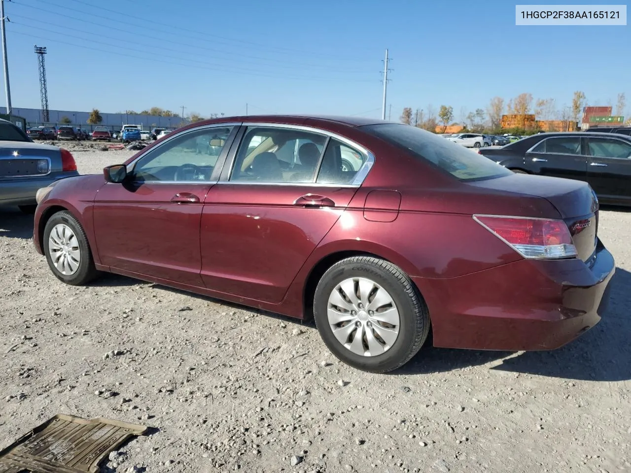 2010 Honda Accord Lx VIN: 1HGCP2F38AA165121 Lot: 78962984