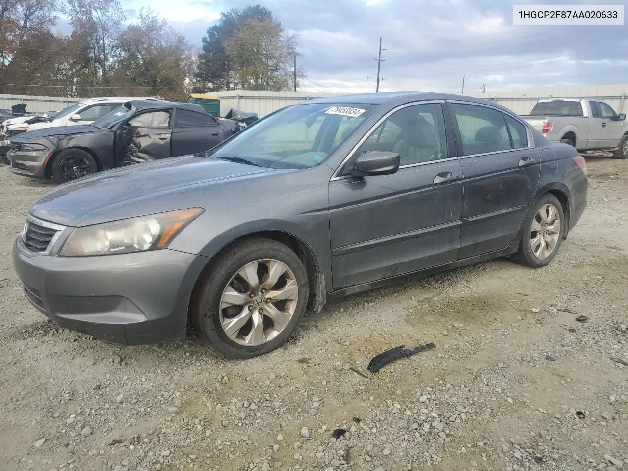 2010 Honda Accord Exl VIN: 1HGCP2F87AA020633 Lot: 79453034