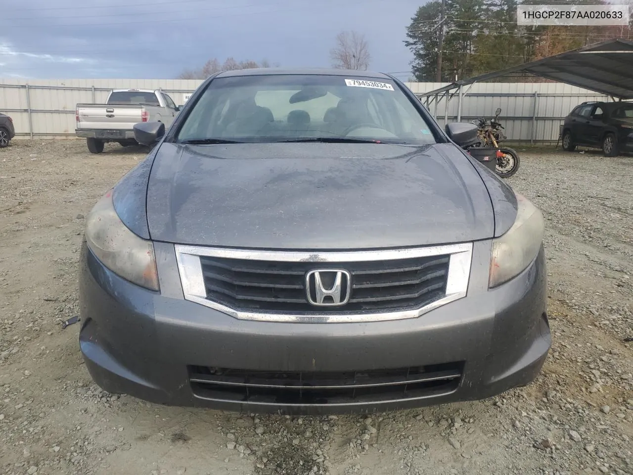 2010 Honda Accord Exl VIN: 1HGCP2F87AA020633 Lot: 79453034