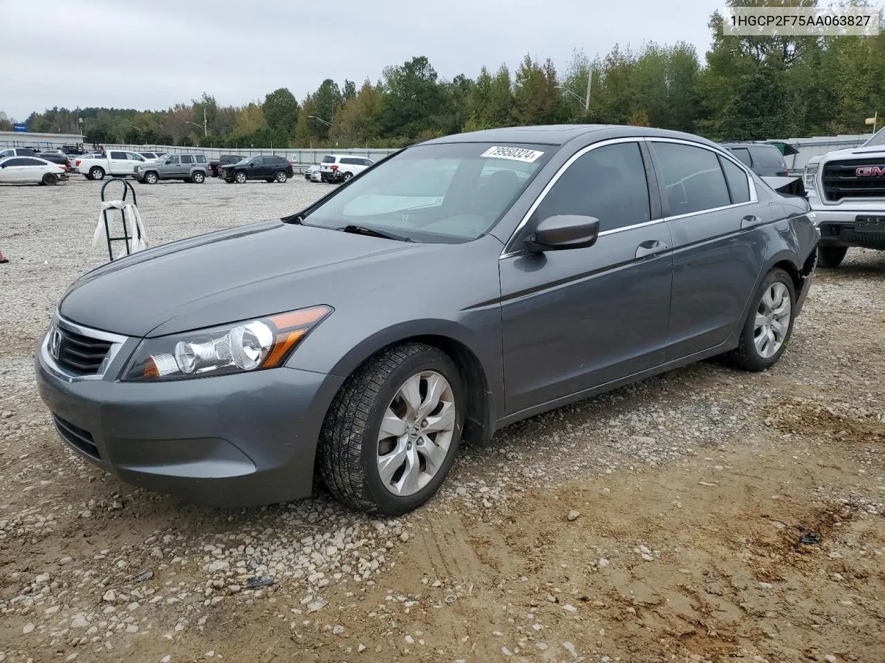 2010 Honda Accord Ex VIN: 1HGCP2F75AA063827 Lot: 79950324