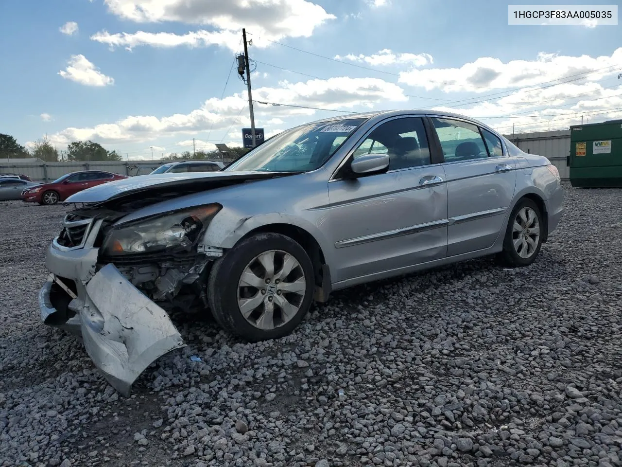 2010 Honda Accord Exl VIN: 1HGCP3F83AA005035 Lot: 80702724