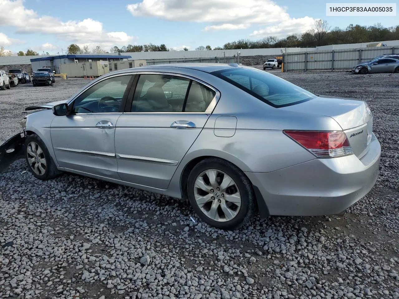 2010 Honda Accord Exl VIN: 1HGCP3F83AA005035 Lot: 80702724