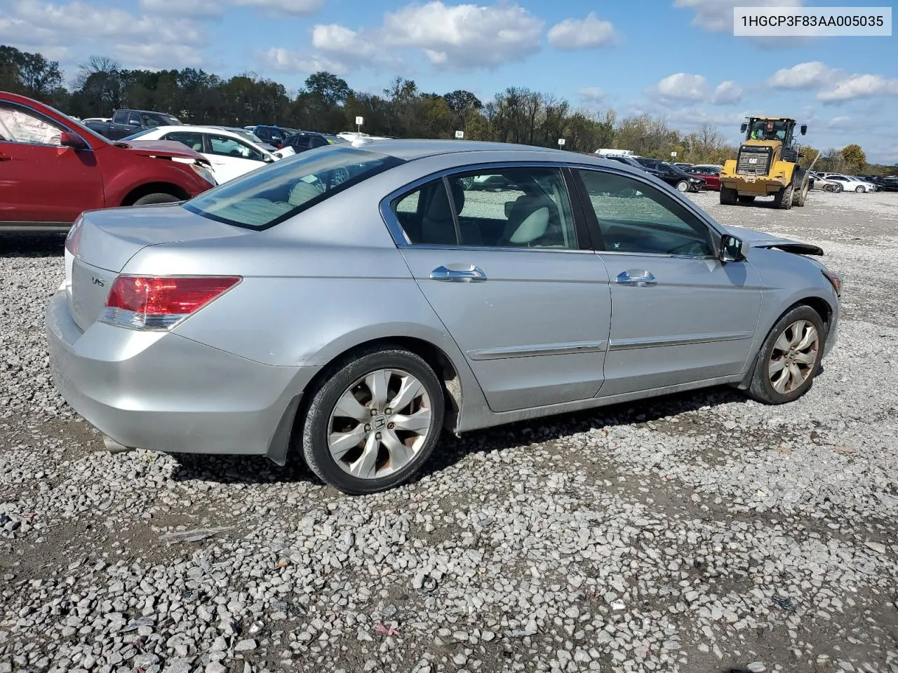 2010 Honda Accord Exl VIN: 1HGCP3F83AA005035 Lot: 80702724