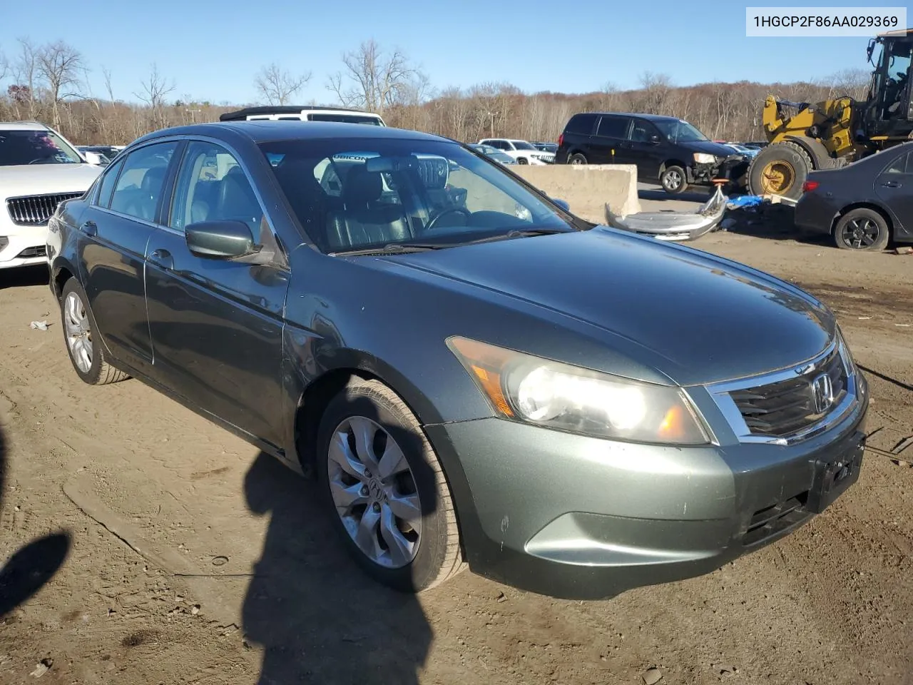 2010 Honda Accord Exl VIN: 1HGCP2F86AA029369 Lot: 80997964