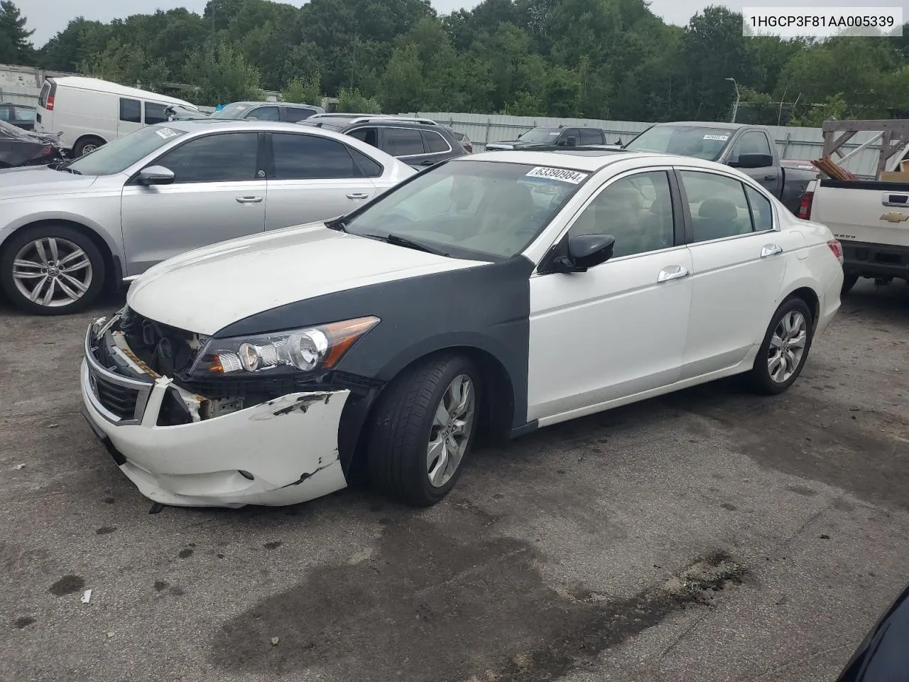 2010 Honda Accord Exl VIN: 1HGCP3F81AA005339 Lot: 81287134