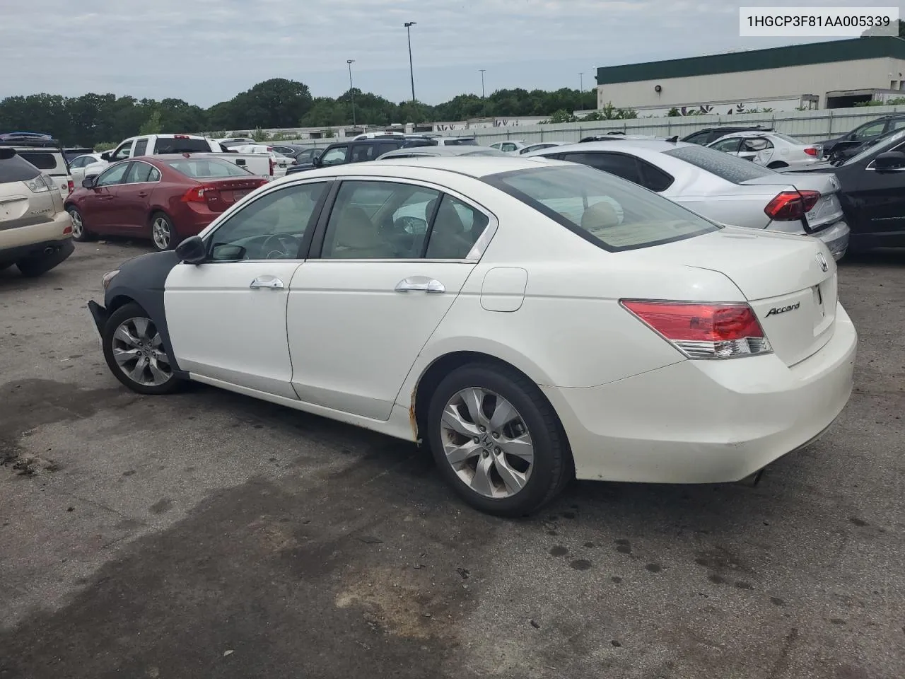 2010 Honda Accord Exl VIN: 1HGCP3F81AA005339 Lot: 81287134