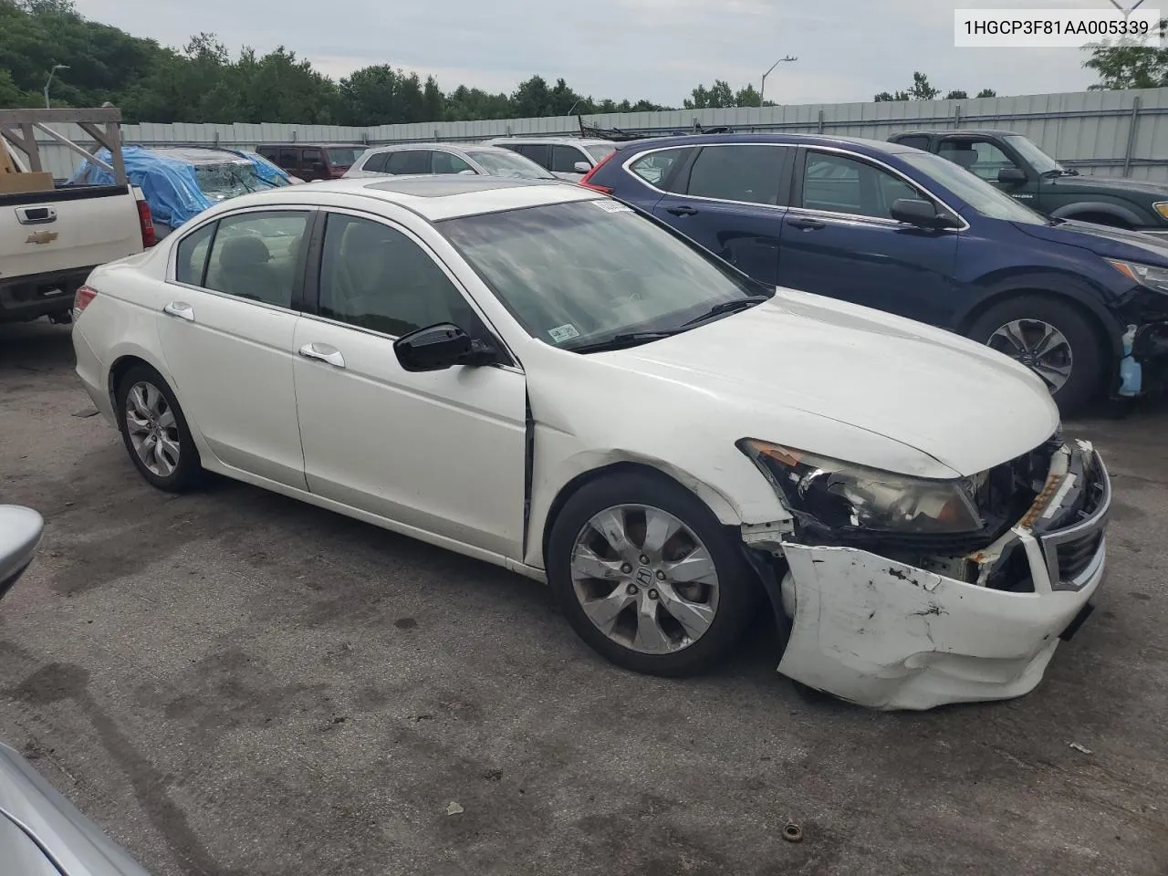 2010 Honda Accord Exl VIN: 1HGCP3F81AA005339 Lot: 81287134