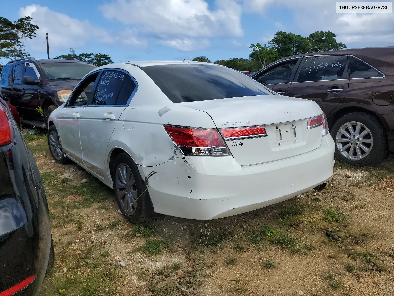 2011 Honda Accord Exl VIN: 1HGCP2F88BA078736 Lot: 48746344