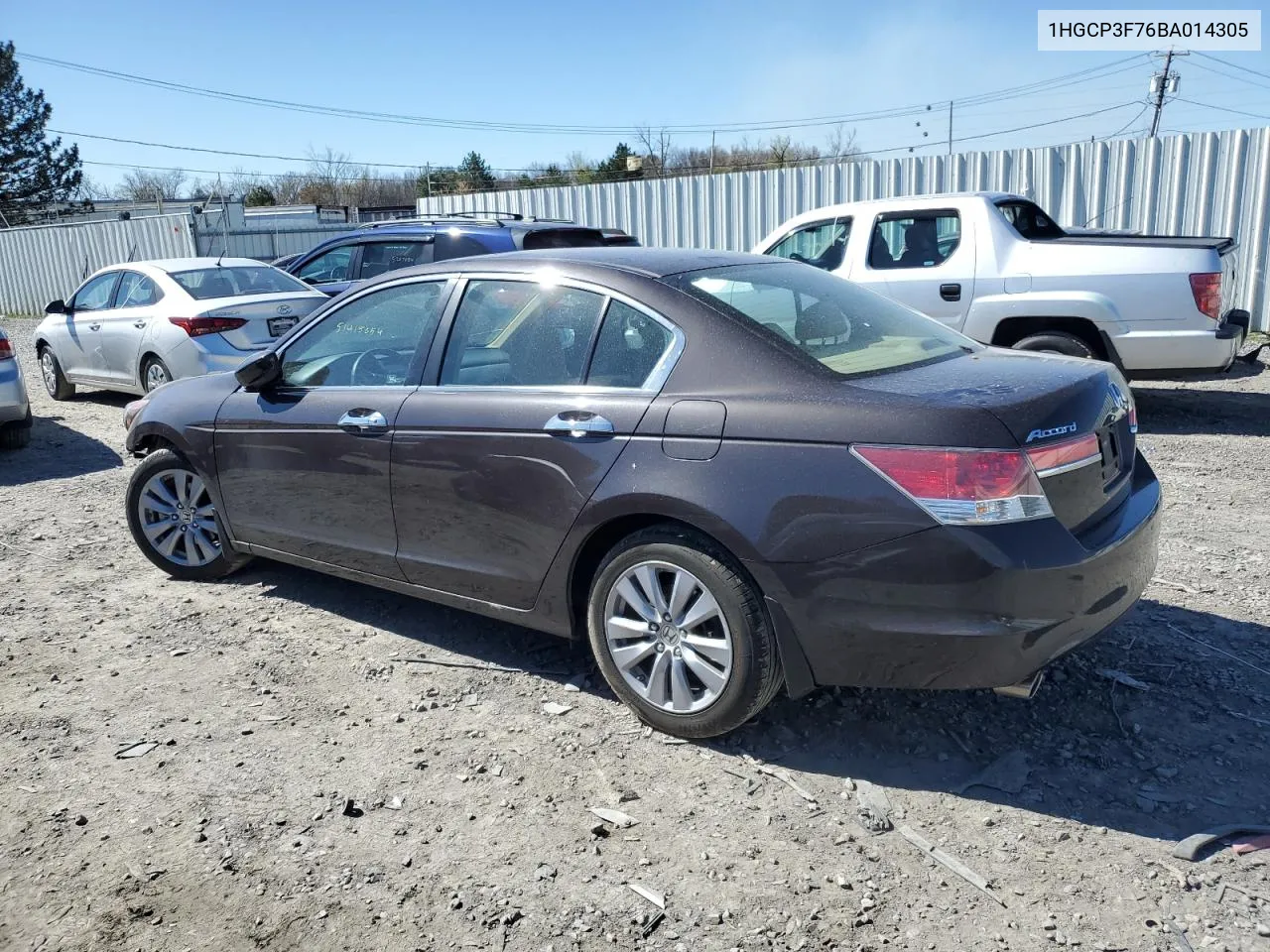 2011 Honda Accord Ex VIN: 1HGCP3F76BA014305 Lot: 51415054