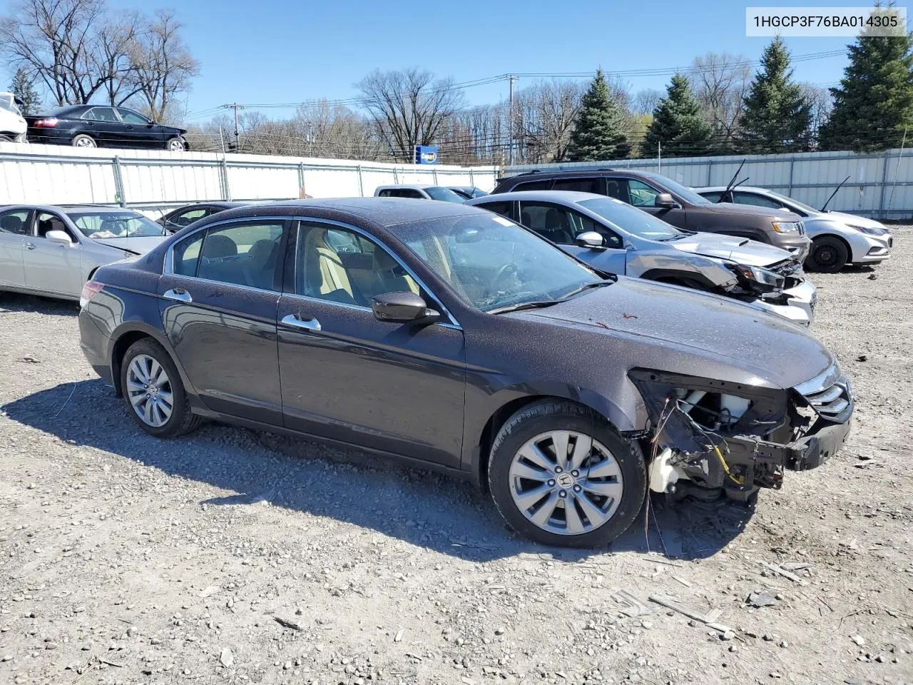 2011 Honda Accord Ex VIN: 1HGCP3F76BA014305 Lot: 51415054