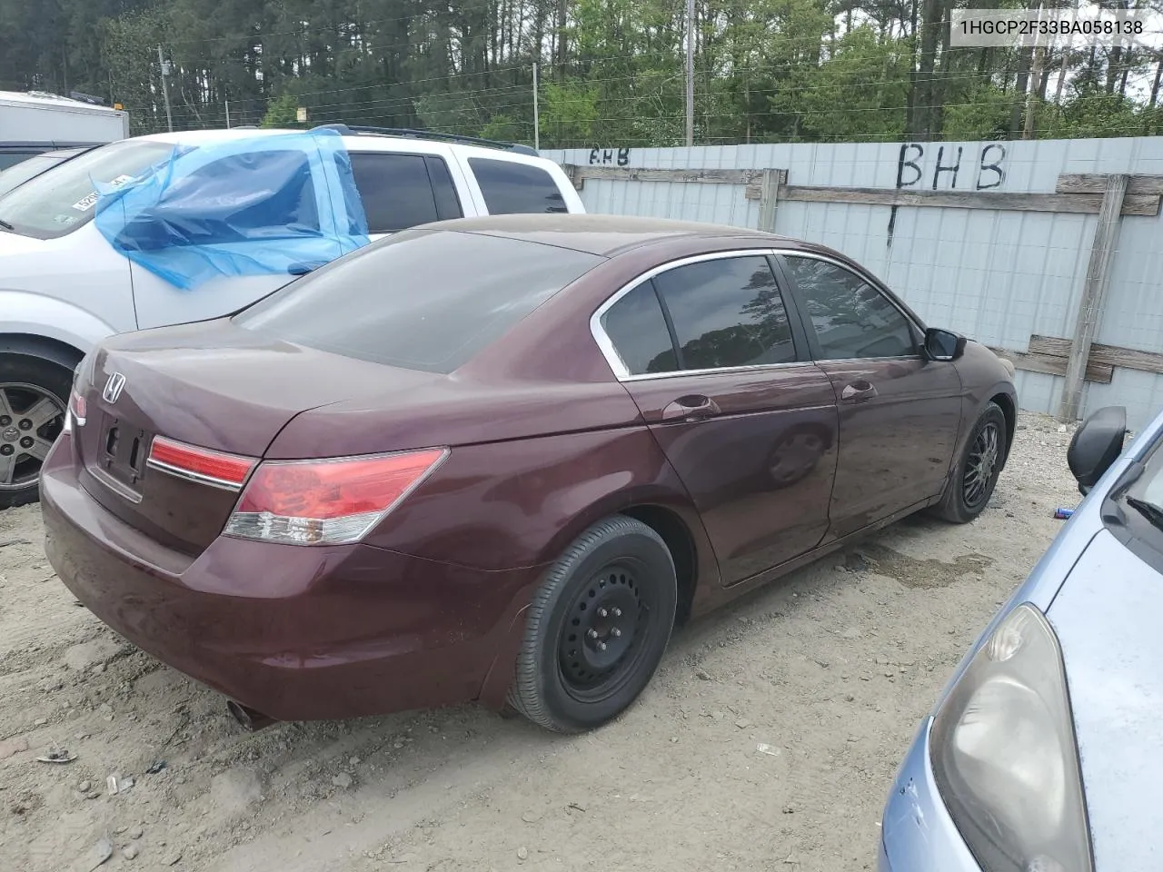 1HGCP2F33BA058138 2011 Honda Accord Lx