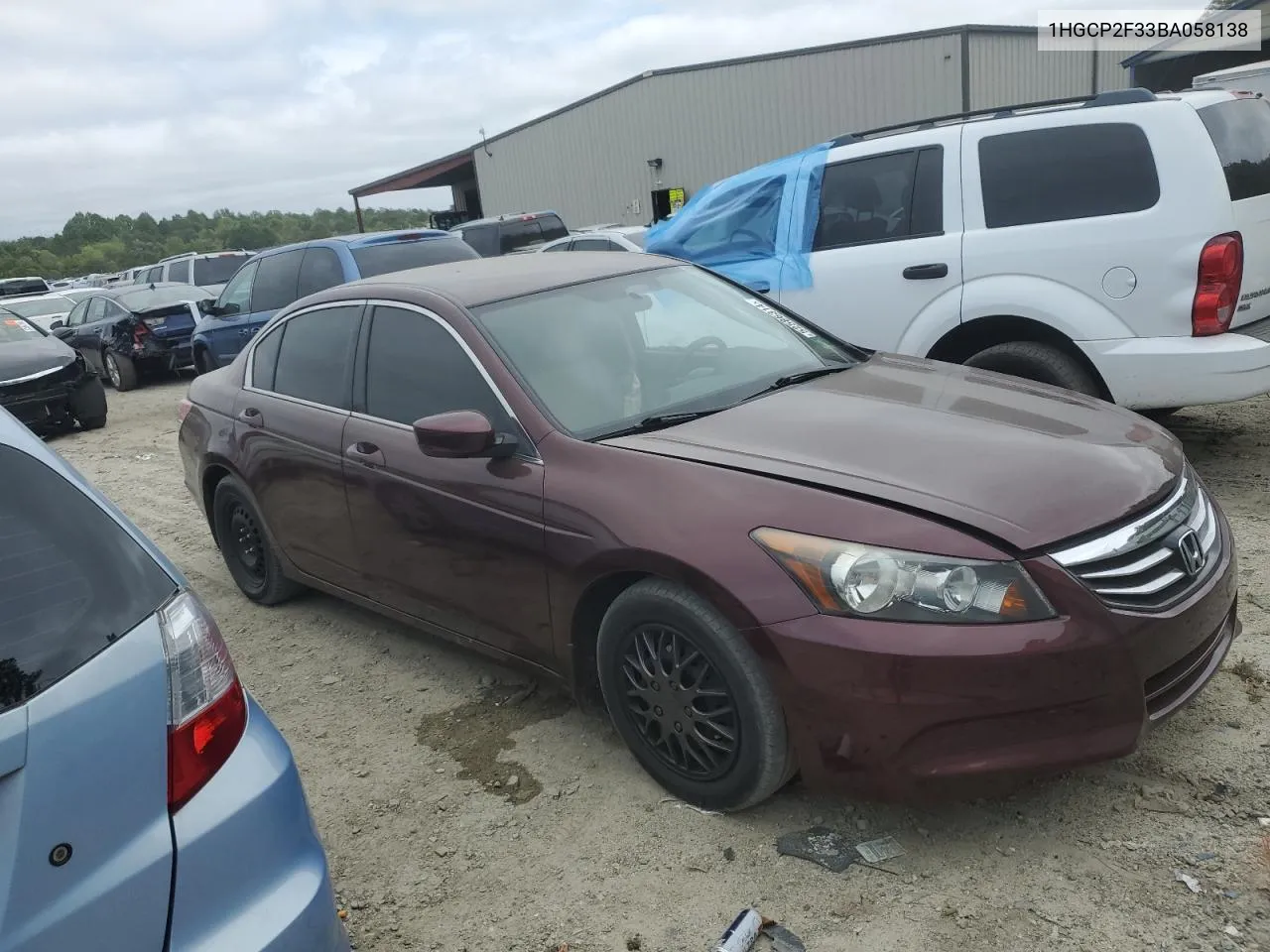 2011 Honda Accord Lx VIN: 1HGCP2F33BA058138 Lot: 52586314