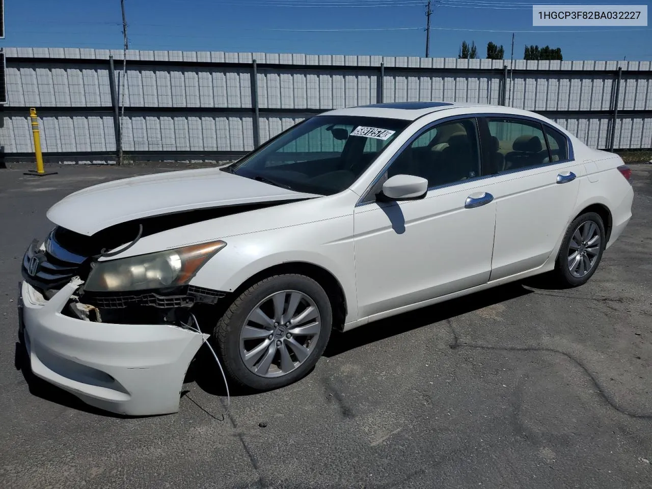 2011 Honda Accord Exl VIN: 1HGCP3F82BA032227 Lot: 58912574