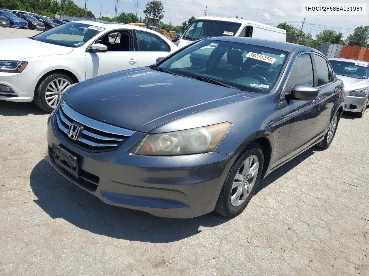 2011 Honda Accord Se VIN: 1HGCP2F68BA031981 Lot: 59271224