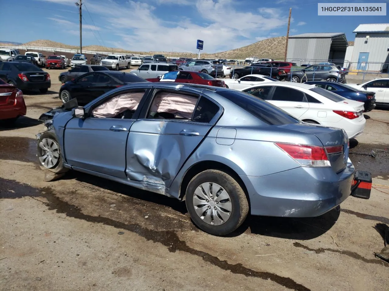 2011 Honda Accord Lx VIN: 1HGCP2F31BA135041 Lot: 59727424