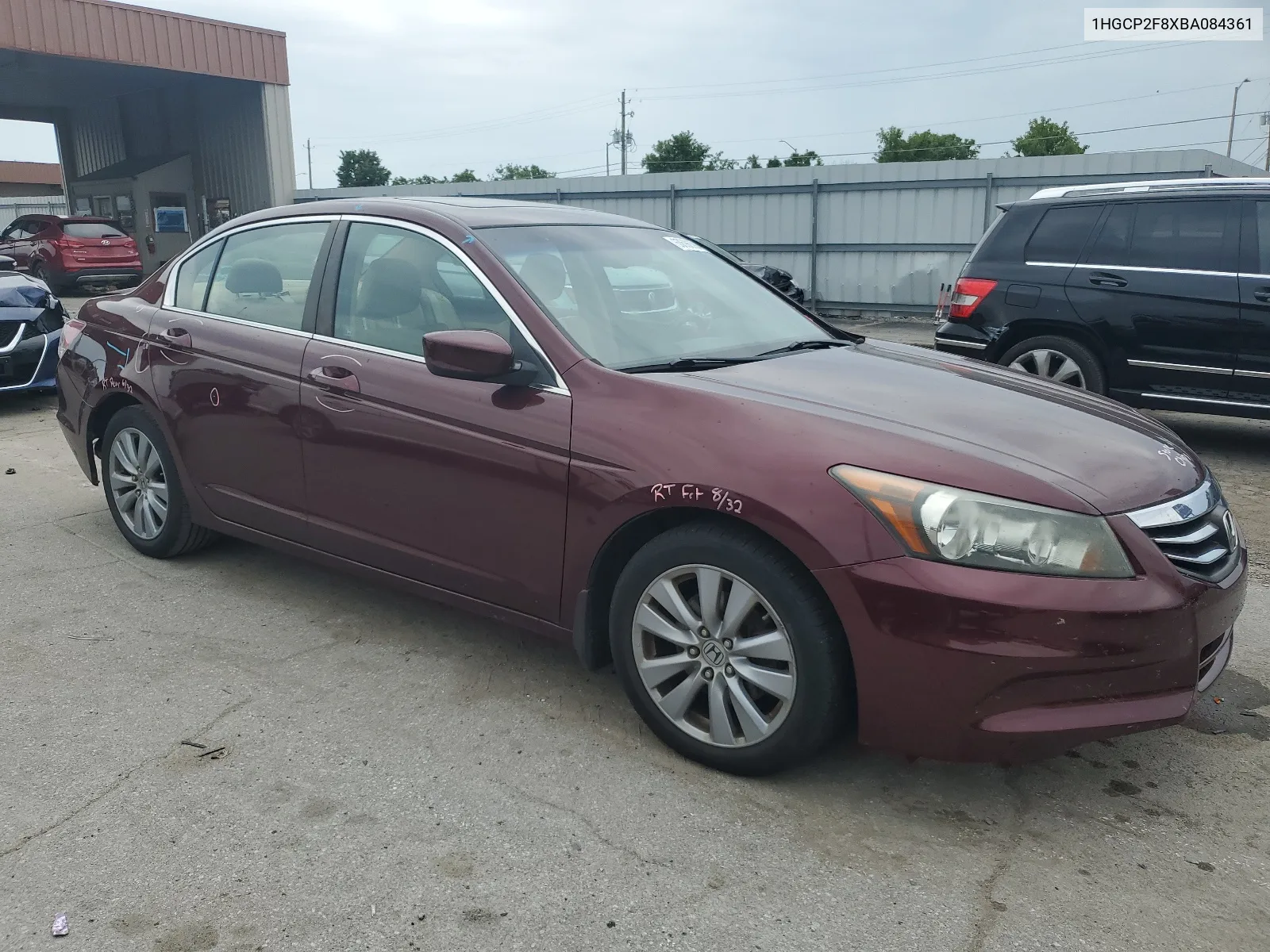 1HGCP2F8XBA084361 2011 Honda Accord Exl