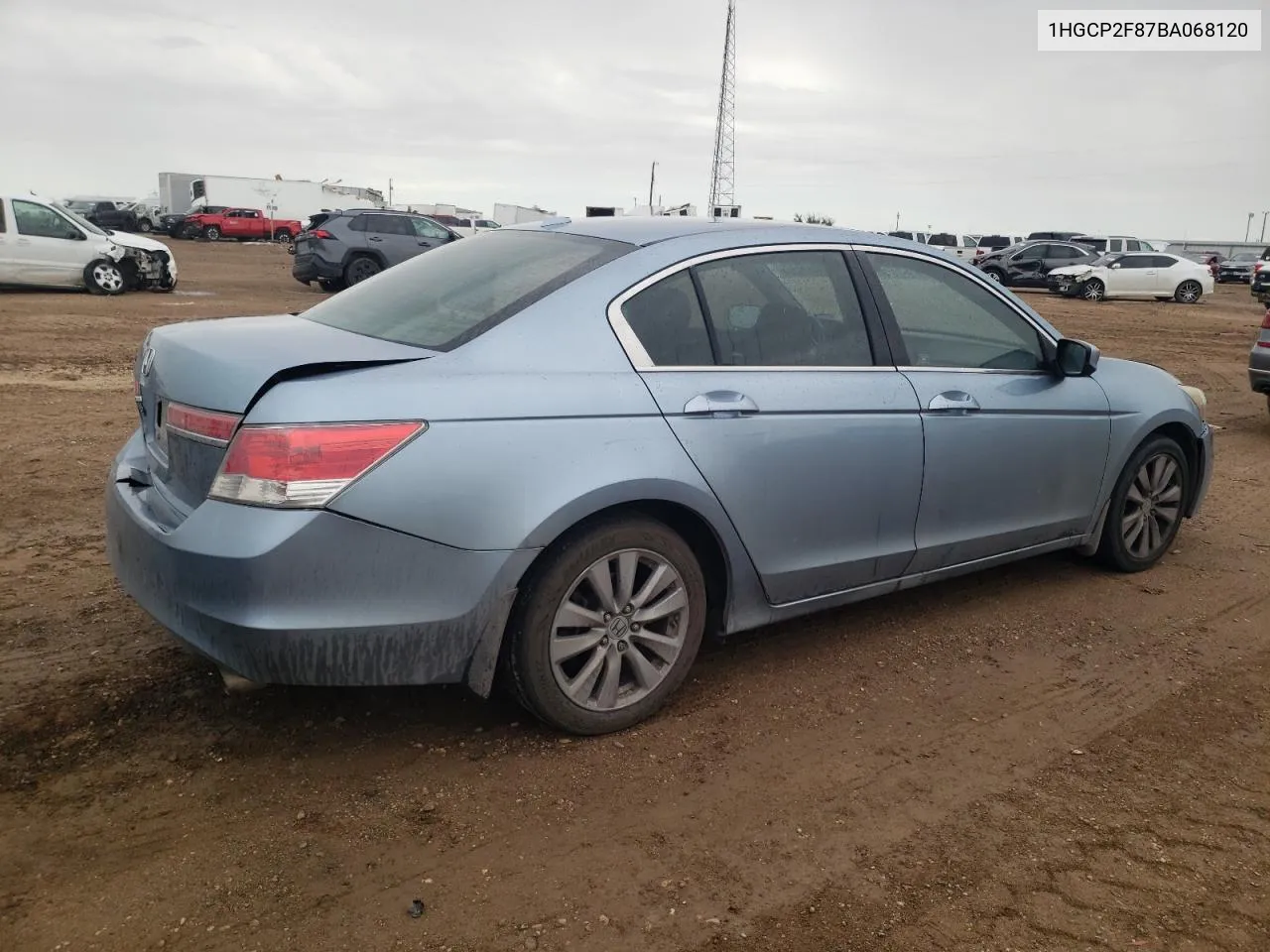 1HGCP2F87BA068120 2011 Honda Accord Exl