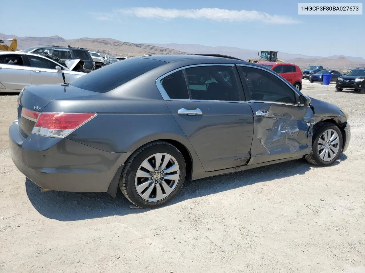 1HGCP3F80BA027673 2011 Honda Accord Exl