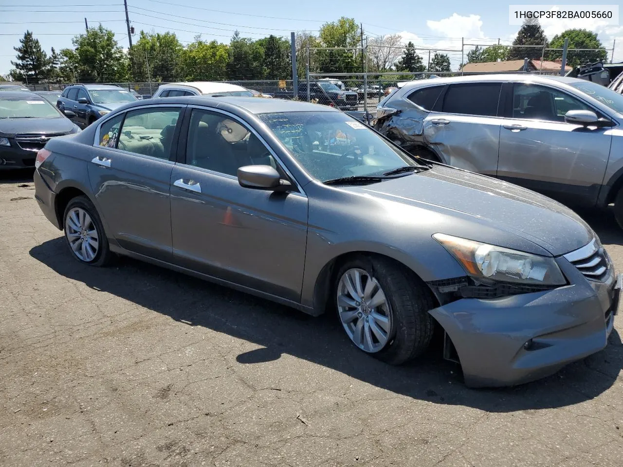 2011 Honda Accord Exl VIN: 1HGCP3F82BA005660 Lot: 62566284