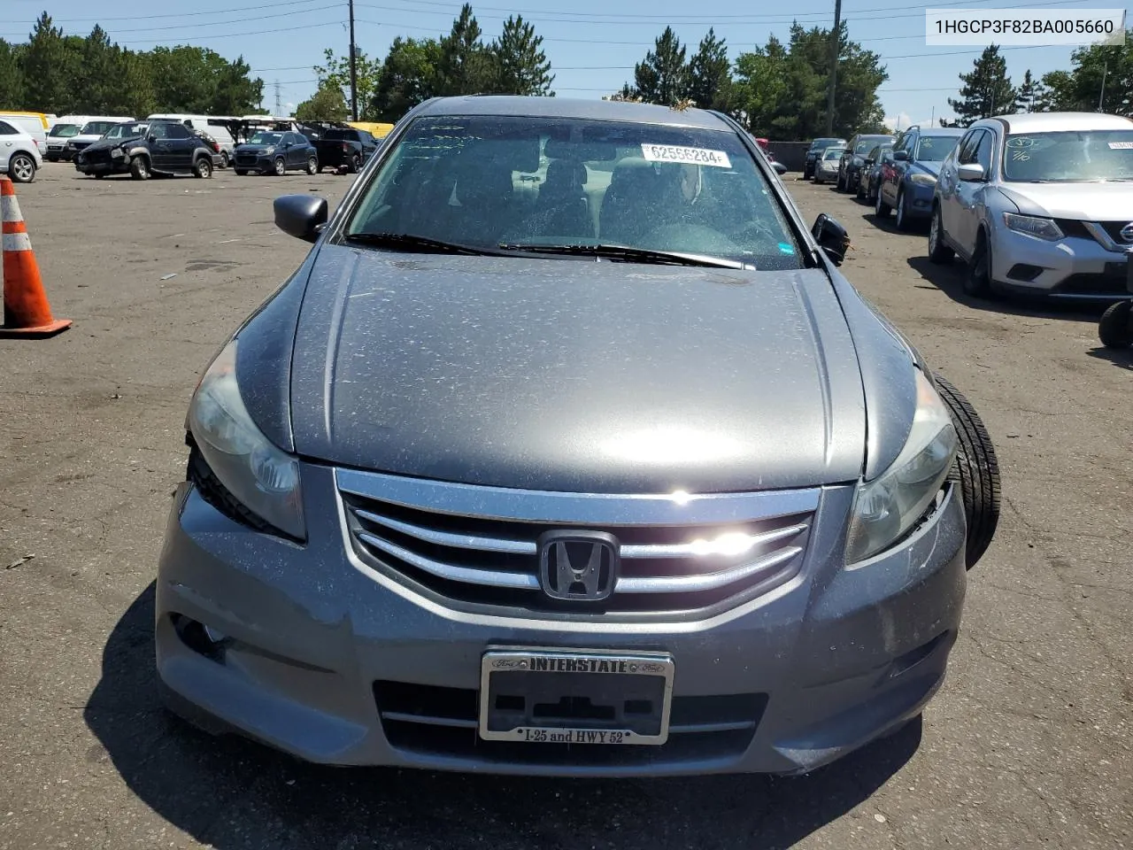 2011 Honda Accord Exl VIN: 1HGCP3F82BA005660 Lot: 62566284