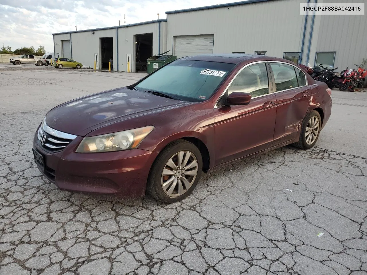 1HGCP2F88BA042416 2011 Honda Accord Exl