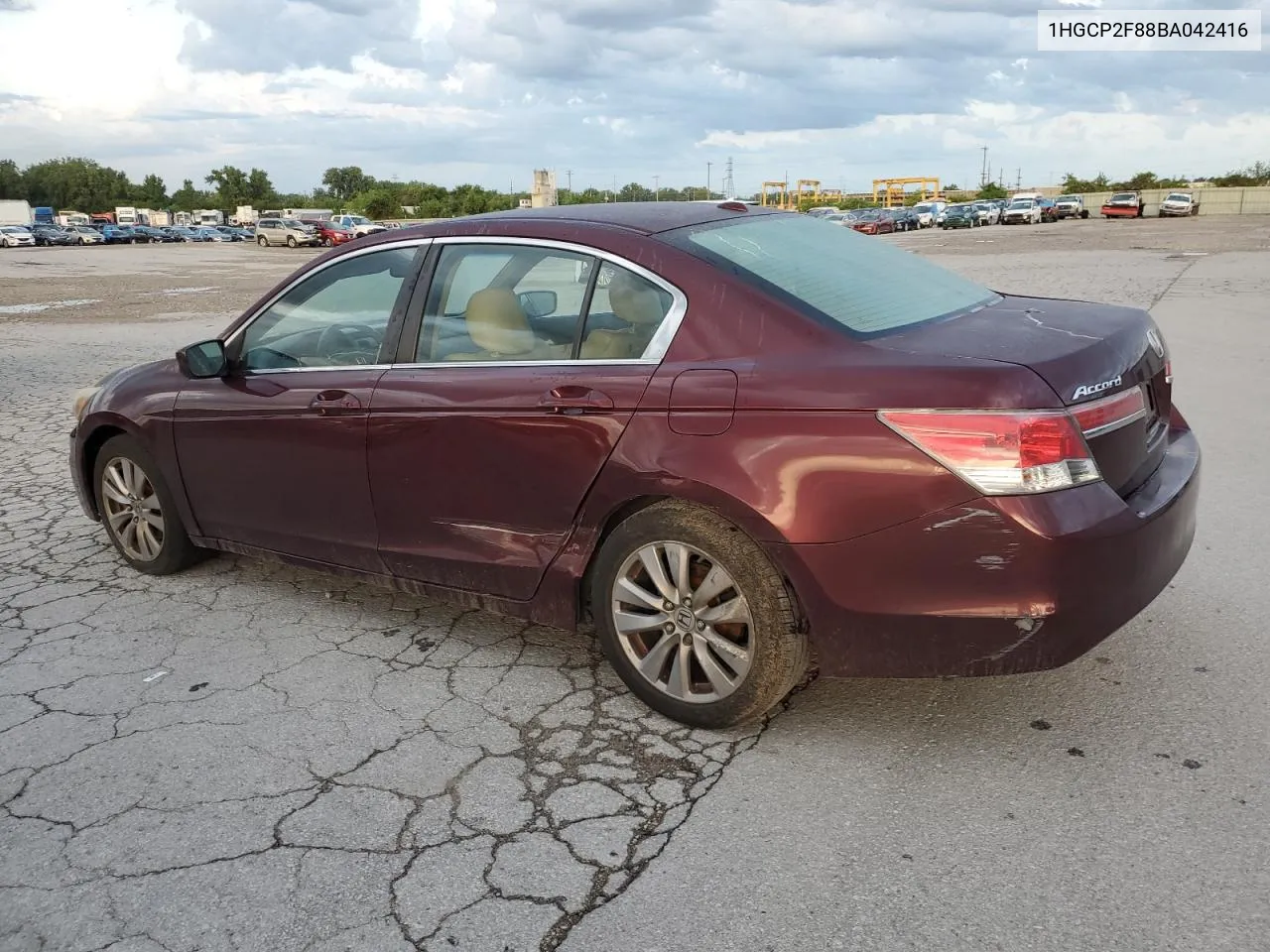 2011 Honda Accord Exl VIN: 1HGCP2F88BA042416 Lot: 62737174