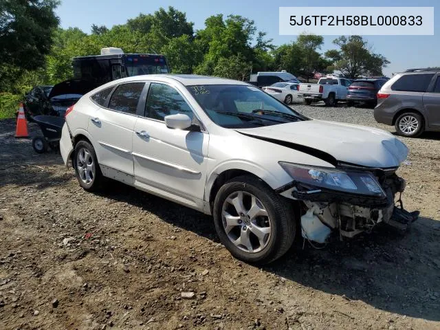 2011 Honda Accord Crosstour Exl VIN: 5J6TF2H58BL000833 Lot: 63039984