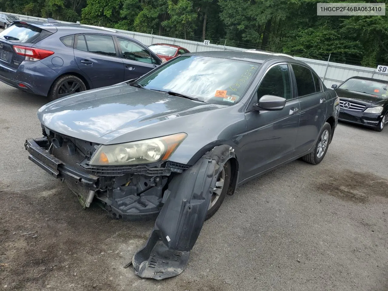 2011 Honda Accord Lxp VIN: 1HGCP2F46BA063410 Lot: 63685394