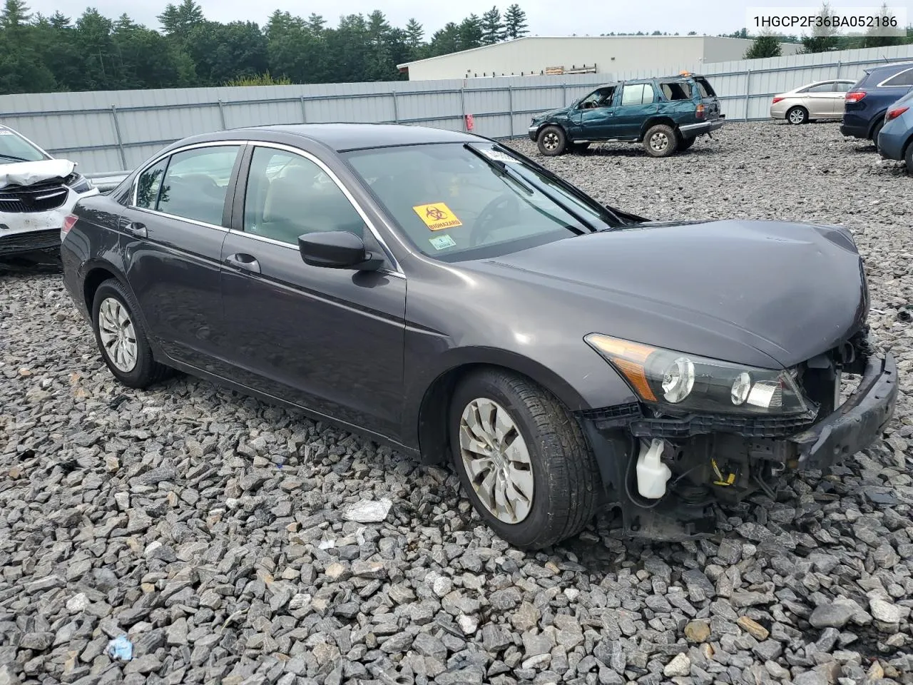 2011 Honda Accord Lx VIN: 1HGCP2F36BA052186 Lot: 64980894