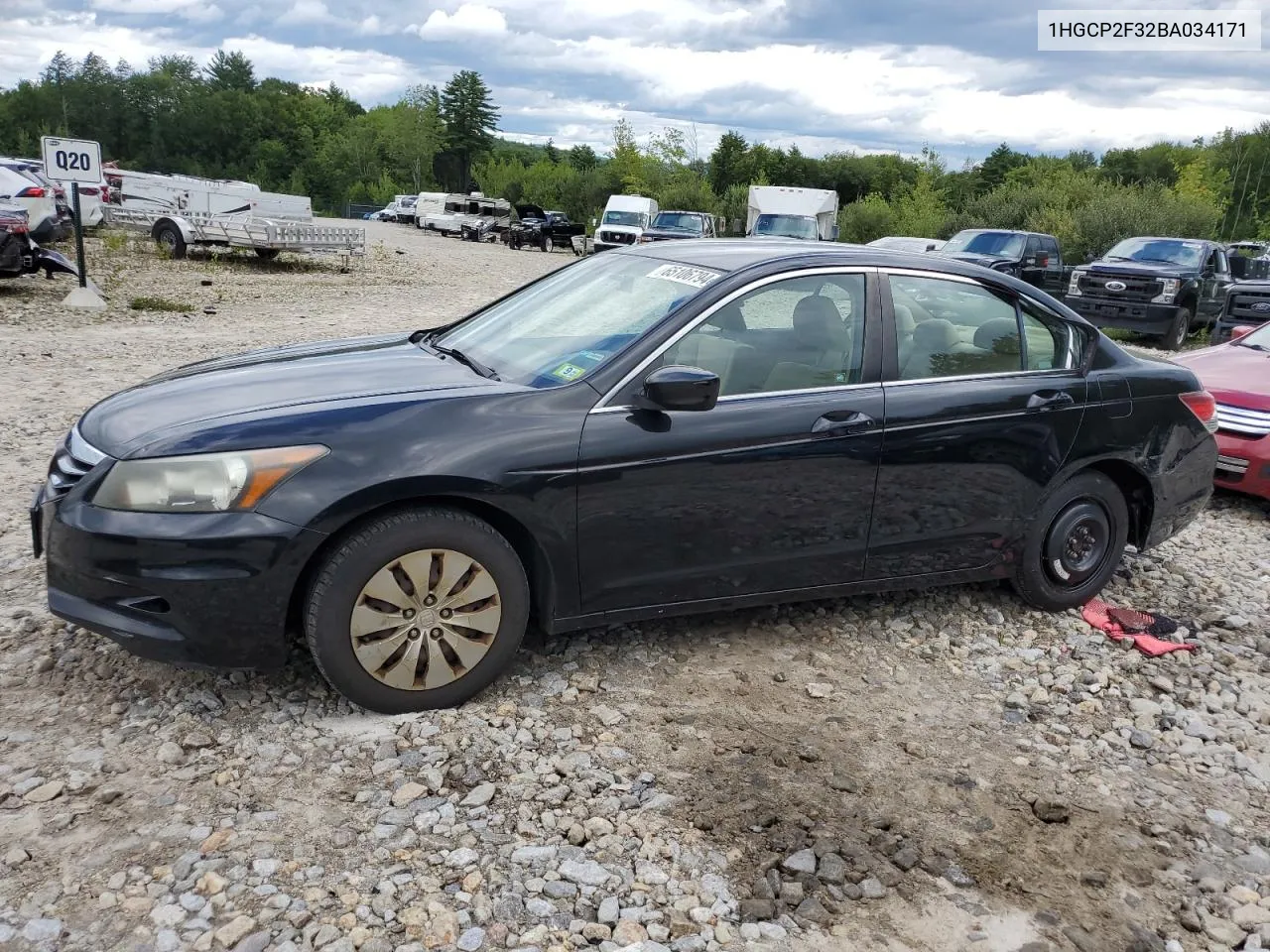 2011 Honda Accord Lx VIN: 1HGCP2F32BA034171 Lot: 65106794