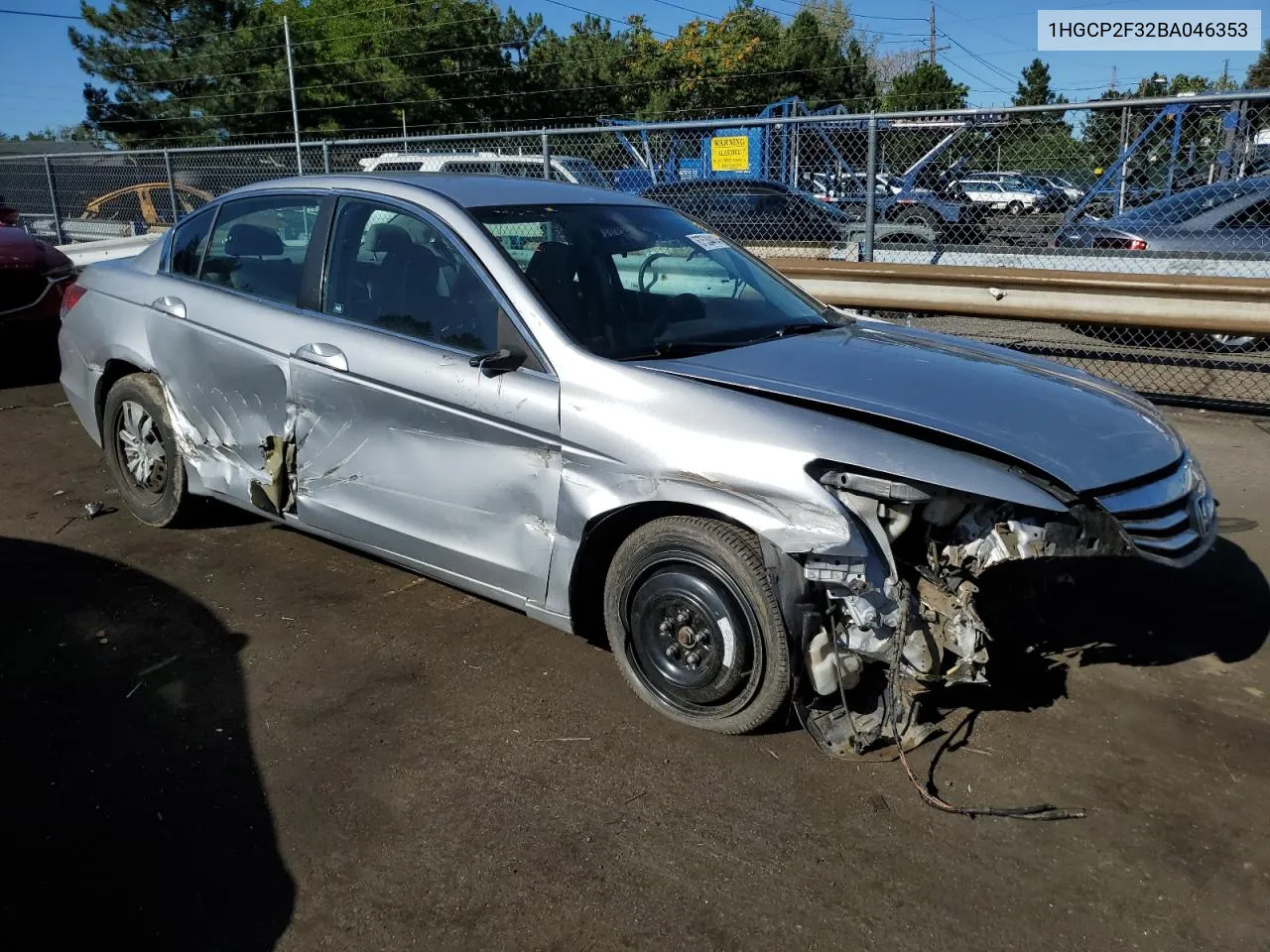 1HGCP2F32BA046353 2011 Honda Accord Lx