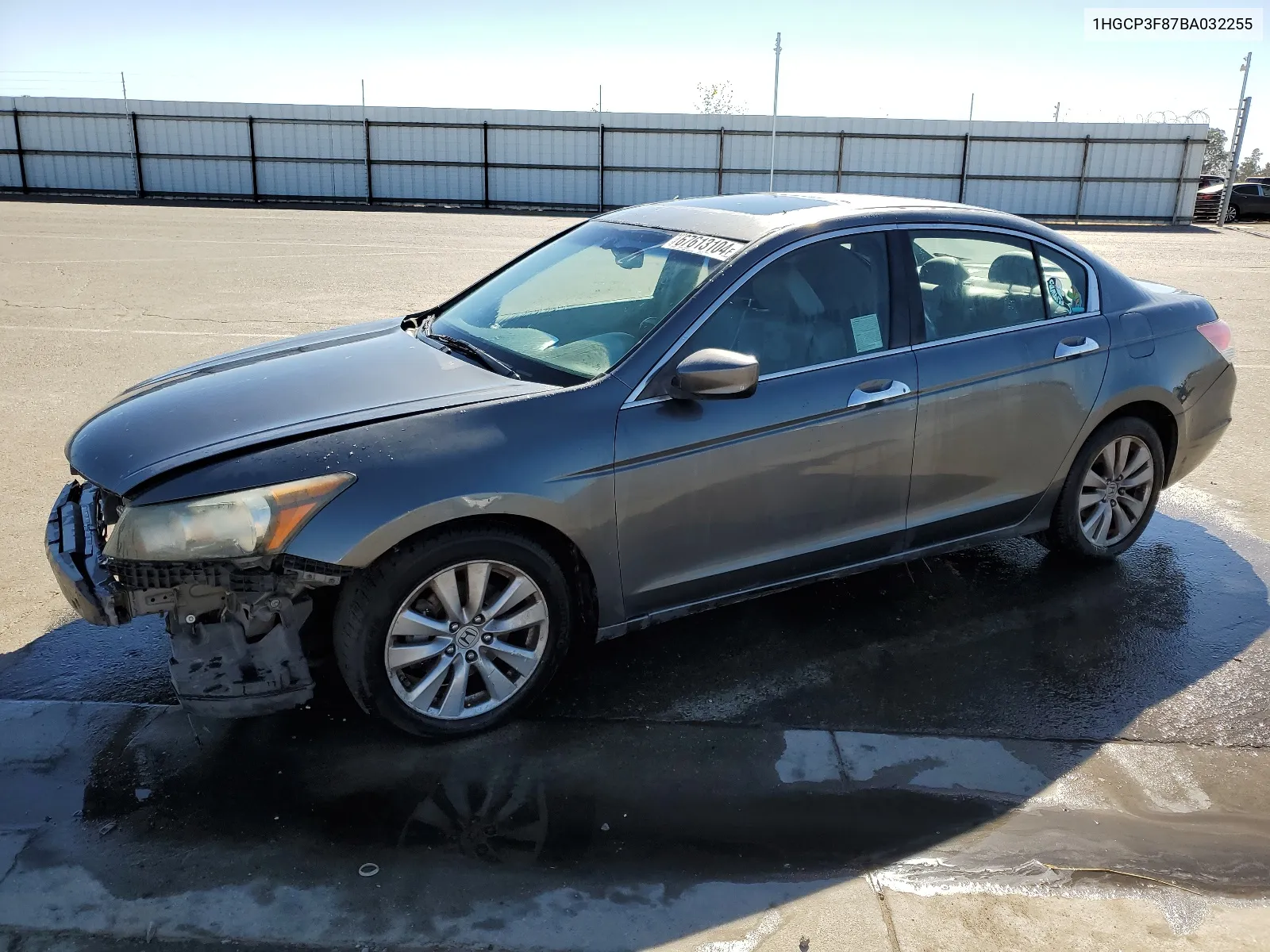 1HGCP3F87BA032255 2011 Honda Accord Exl