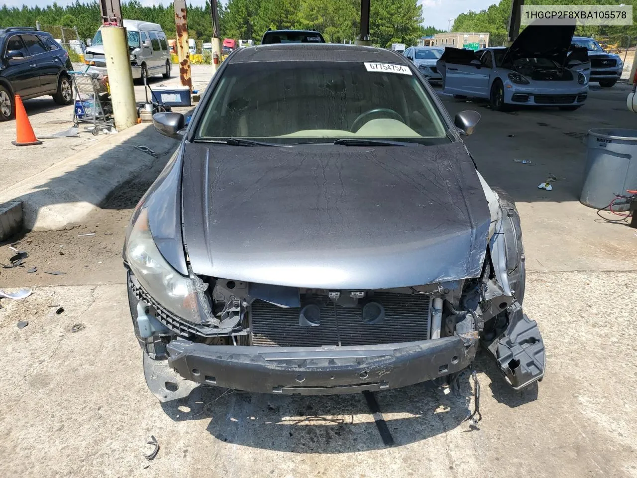 1HGCP2F8XBA105578 2011 Honda Accord Exl