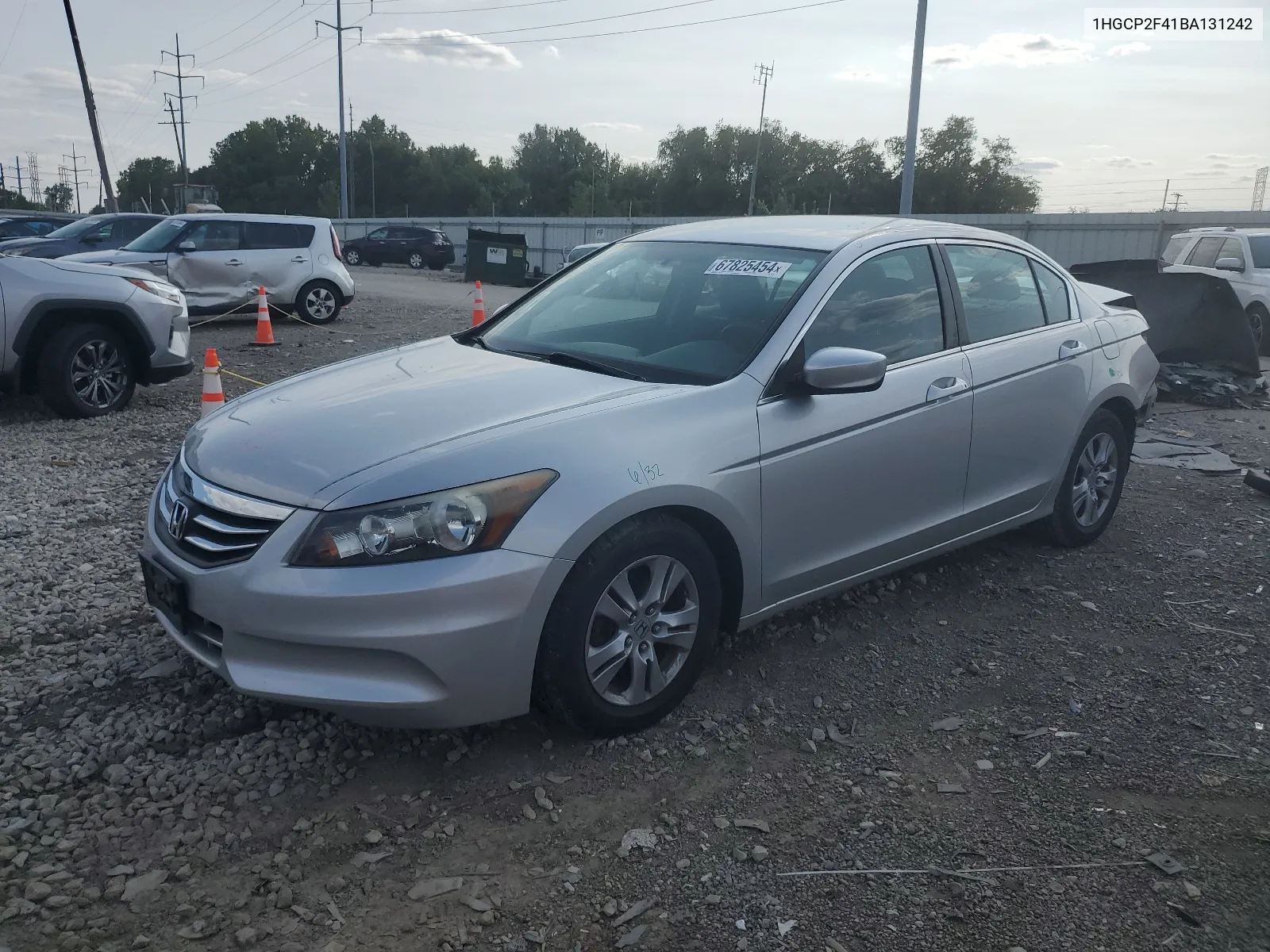 2011 Honda Accord Lxp VIN: 1HGCP2F41BA131242 Lot: 67825454