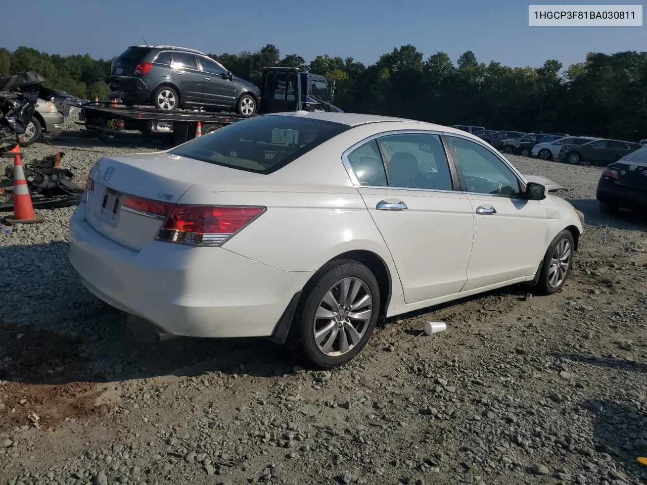 1HGCP3F81BA030811 2011 Honda Accord Exl