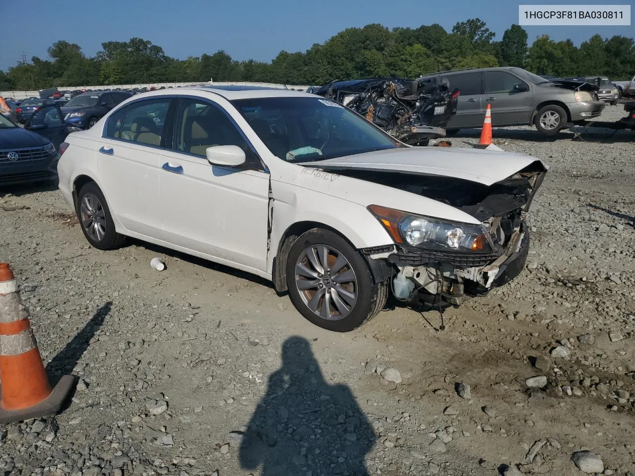 2011 Honda Accord Exl VIN: 1HGCP3F81BA030811 Lot: 68549594