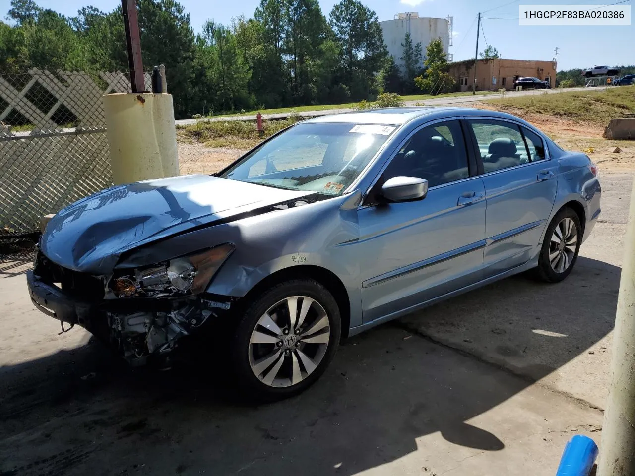 1HGCP2F83BA020386 2011 Honda Accord Exl