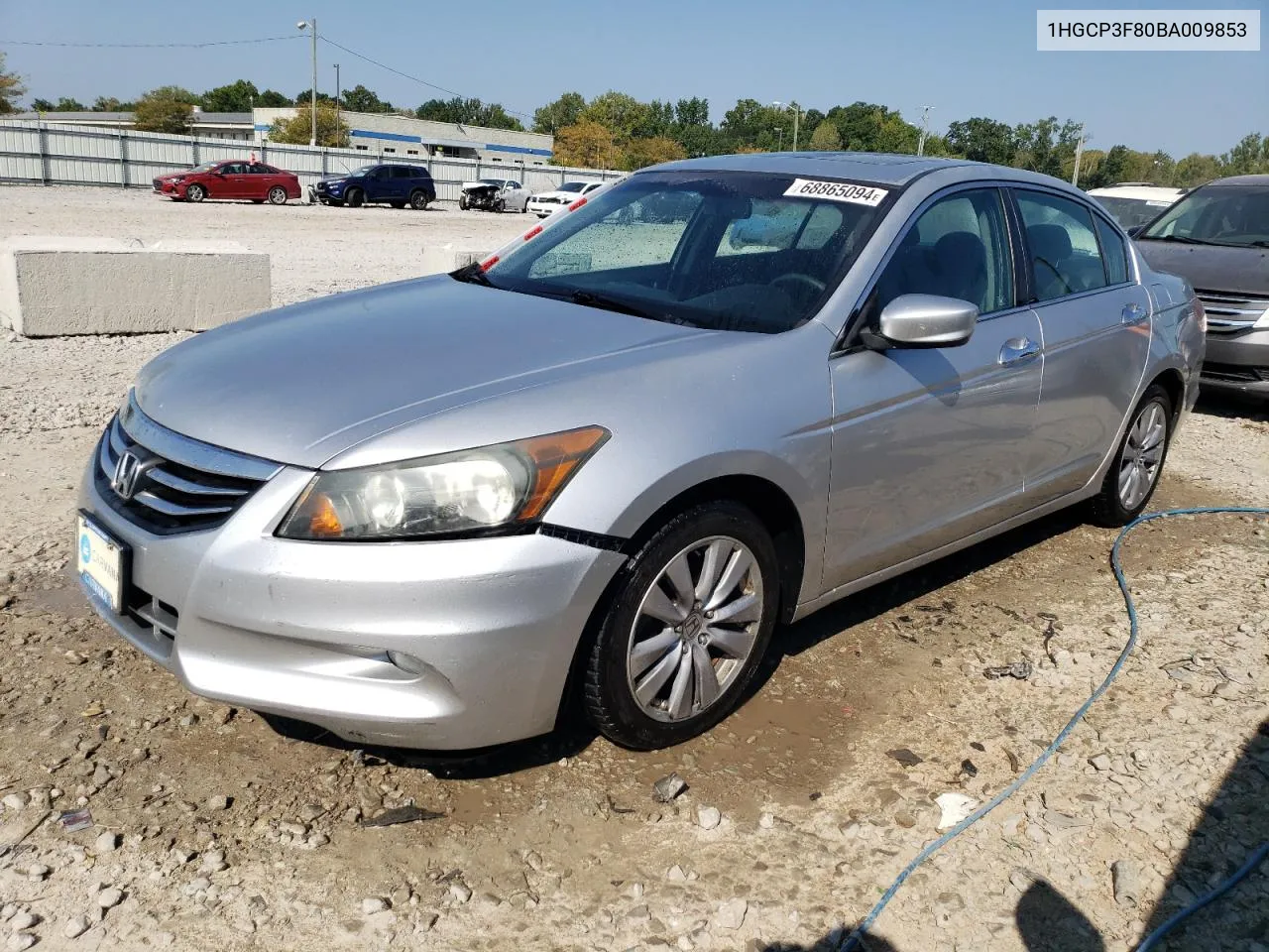 1HGCP3F80BA009853 2011 Honda Accord Exl