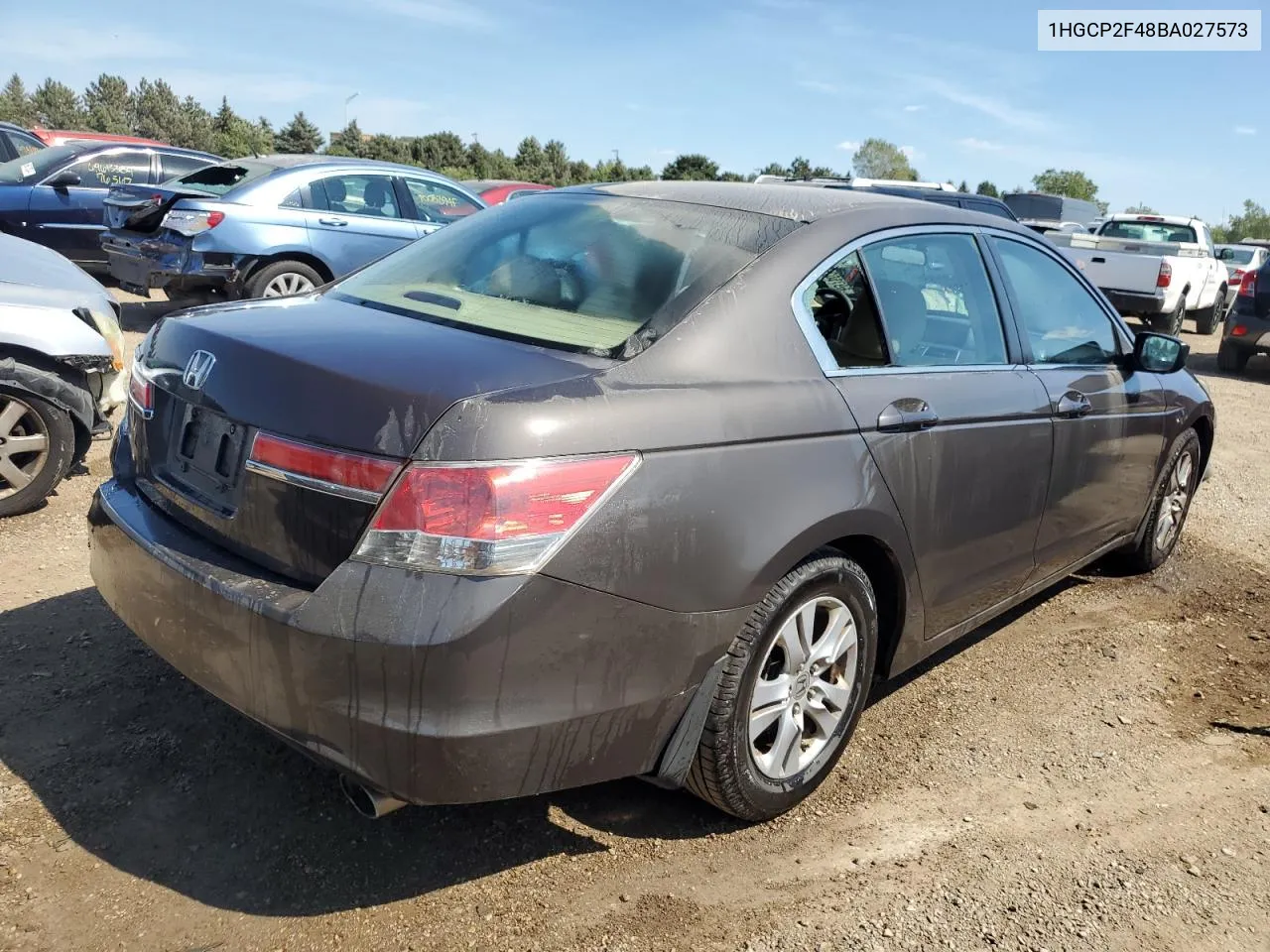 2011 Honda Accord Lxp VIN: 1HGCP2F48BA027573 Lot: 69760384