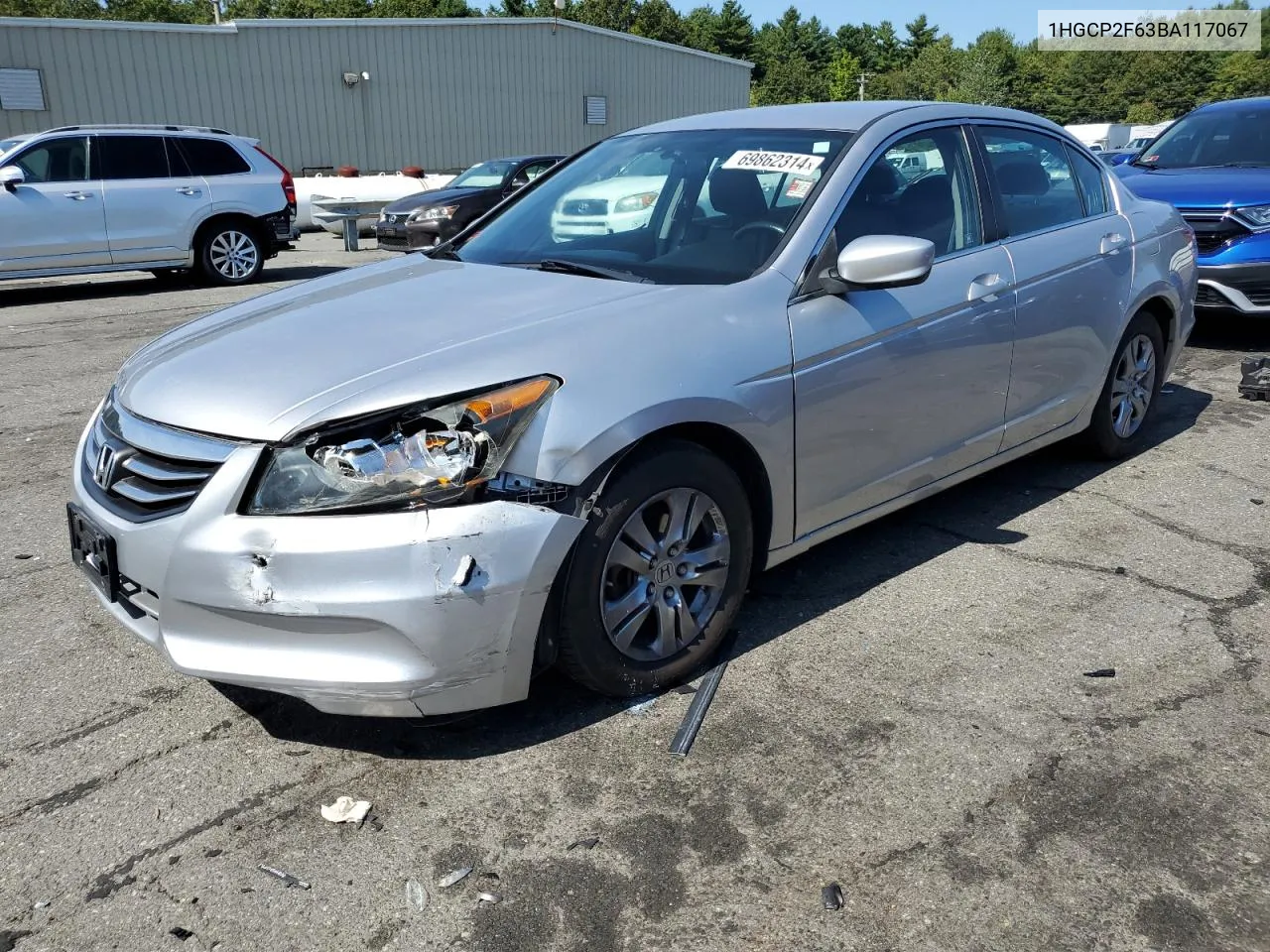 2011 Honda Accord Se VIN: 1HGCP2F63BA117067 Lot: 69862314