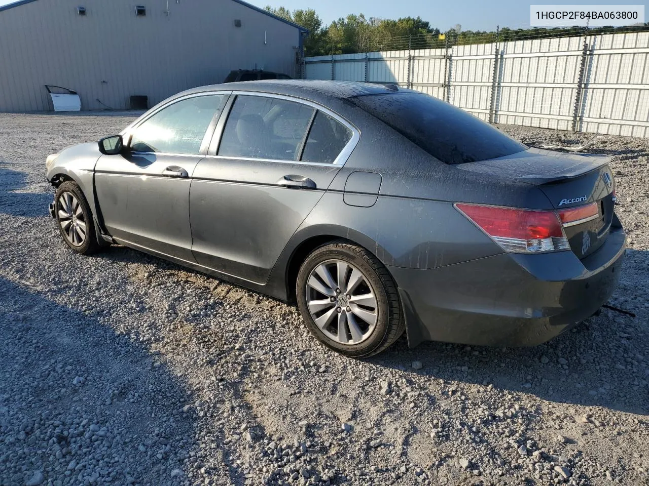 2011 Honda Accord Exl VIN: 1HGCP2F84BA063800 Lot: 69985804