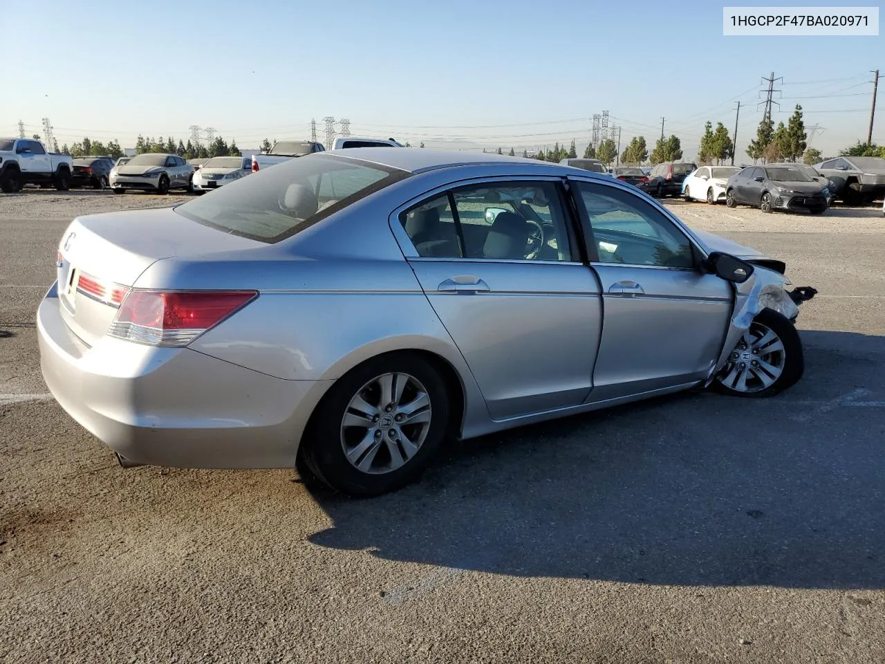 1HGCP2F47BA020971 2011 Honda Accord Lxp