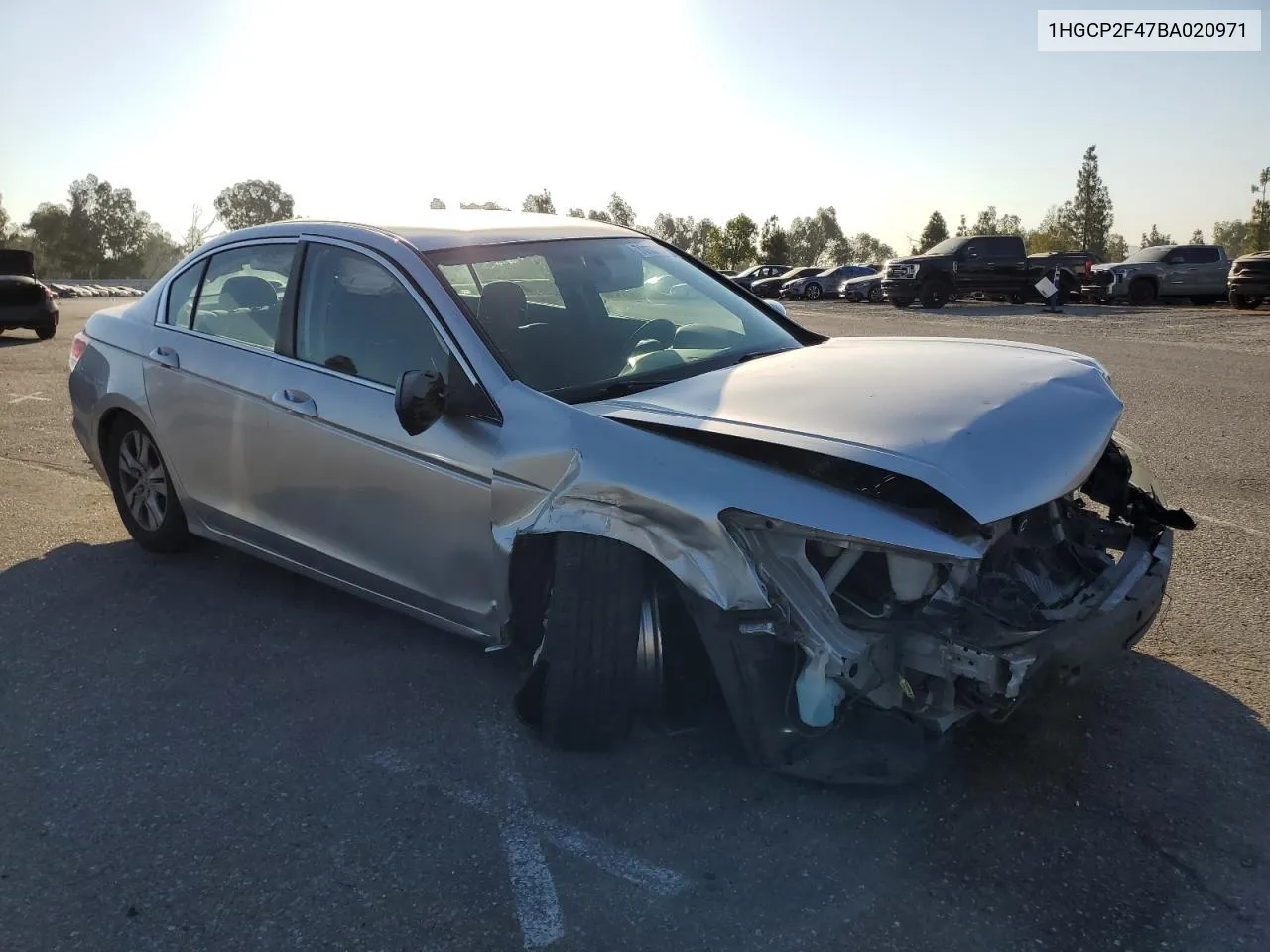 2011 Honda Accord Lxp VIN: 1HGCP2F47BA020971 Lot: 70101684