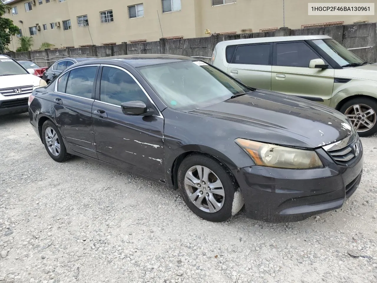 2011 Honda Accord Lxp VIN: 1HGCP2F46BA130961 Lot: 70339254