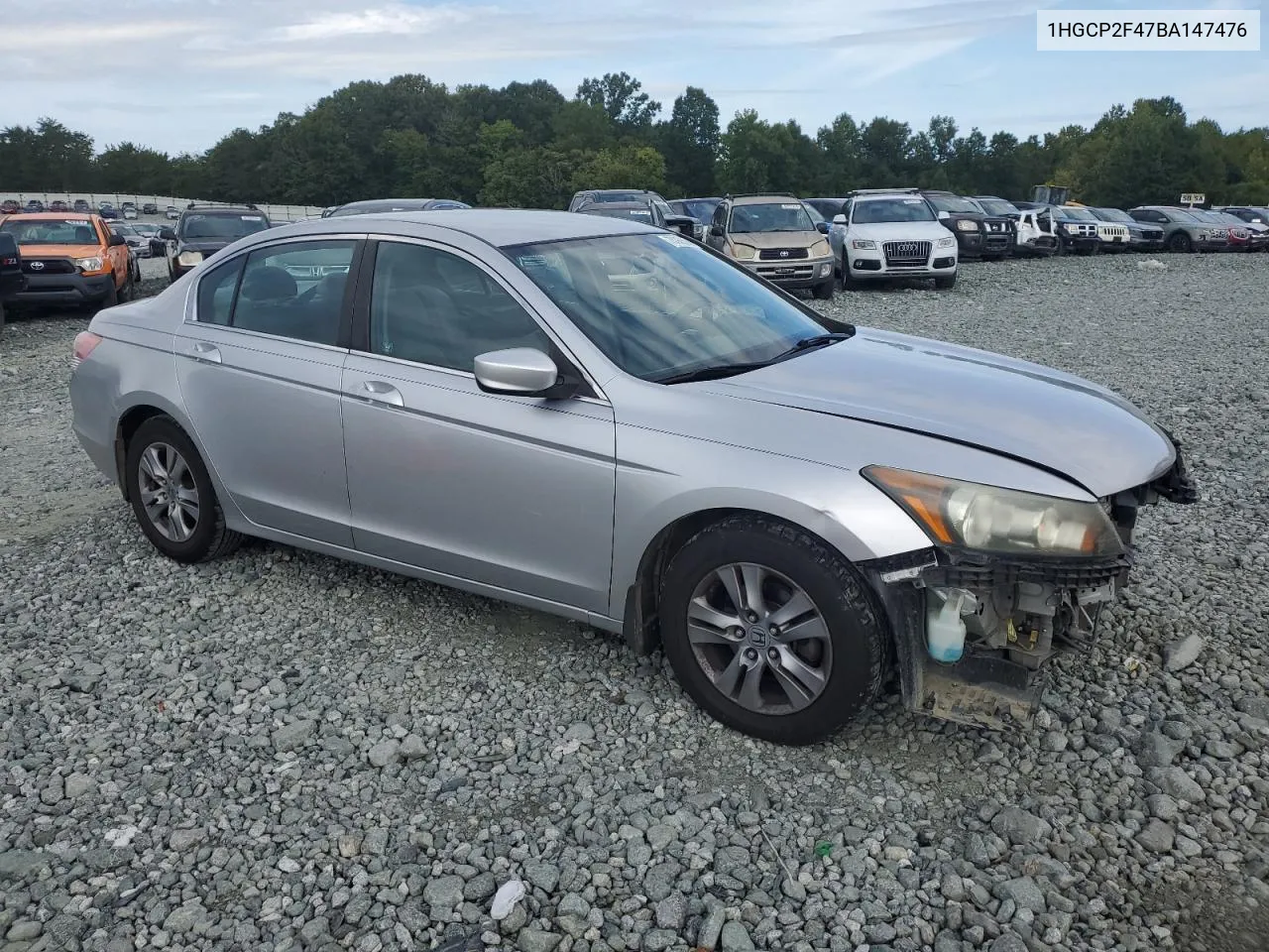 2011 Honda Accord Lxp VIN: 1HGCP2F47BA147476 Lot: 70366684