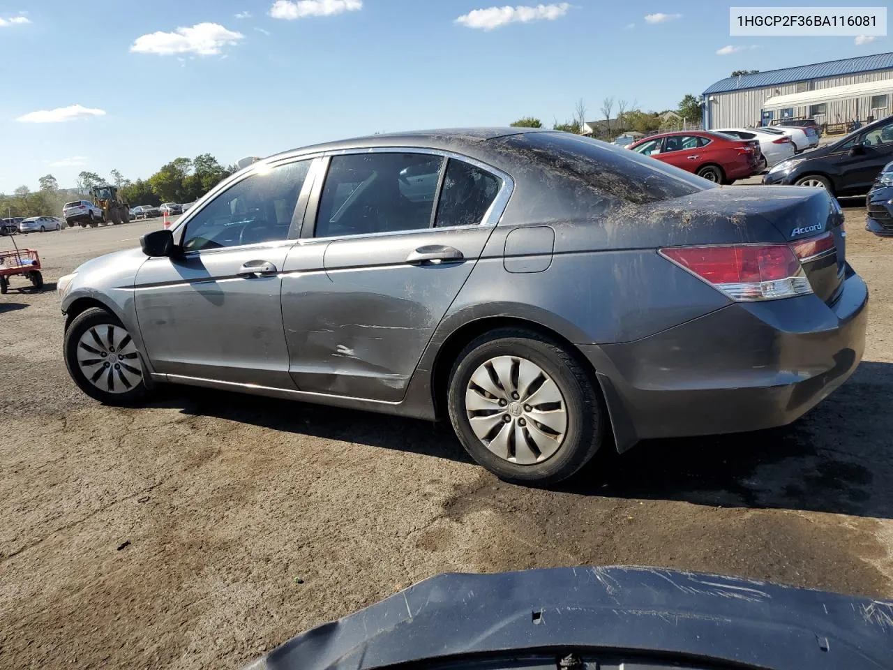 2011 Honda Accord Lx VIN: 1HGCP2F36BA116081 Lot: 70415724