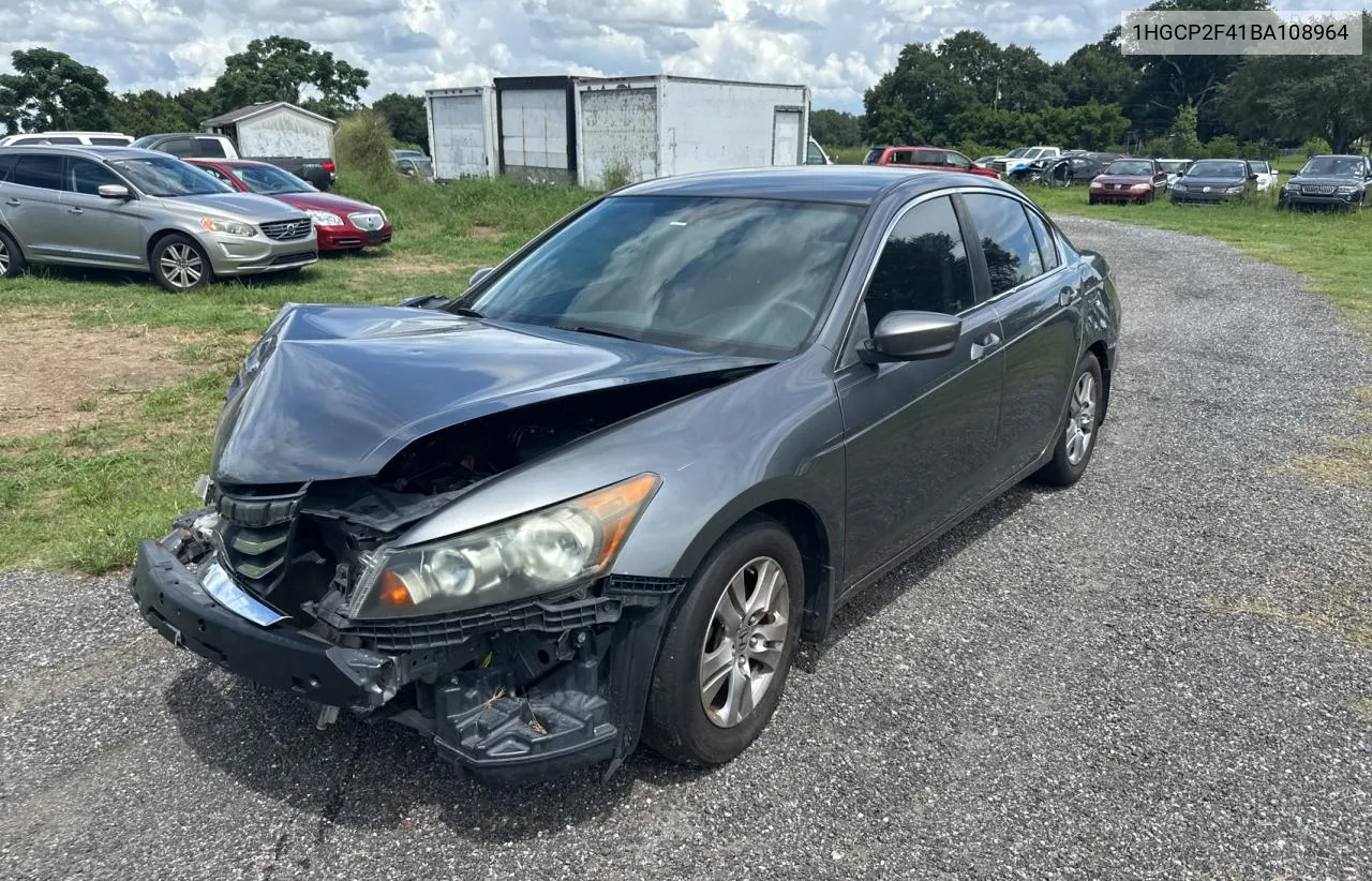 2011 Honda Accord Lxp VIN: 1HGCP2F41BA108964 Lot: 70511884