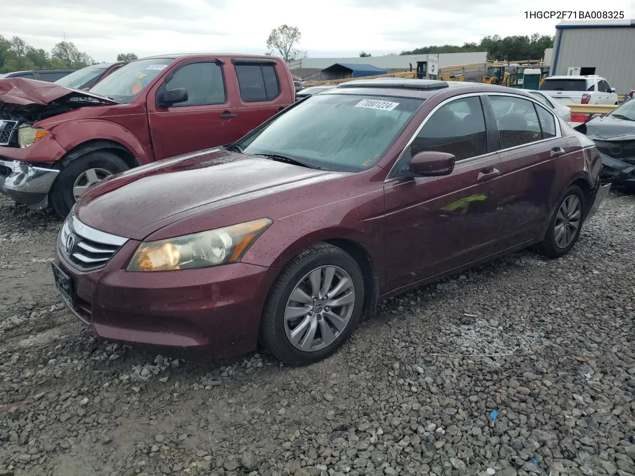 2011 Honda Accord Ex VIN: 1HGCP2F71BA008325 Lot: 70801224