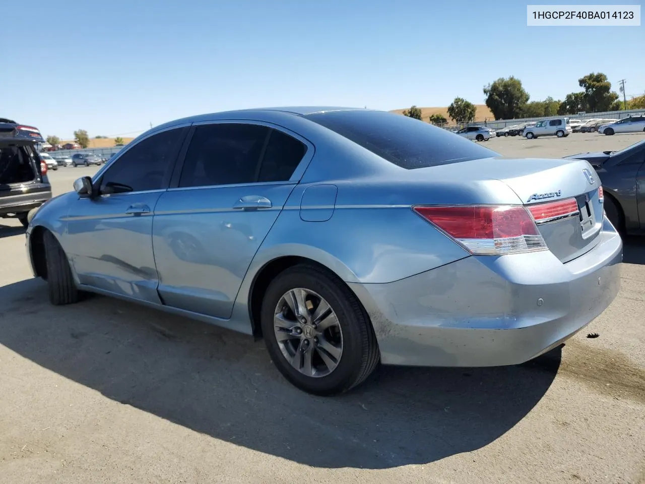 2011 Honda Accord Lxp VIN: 1HGCP2F40BA014123 Lot: 70847384